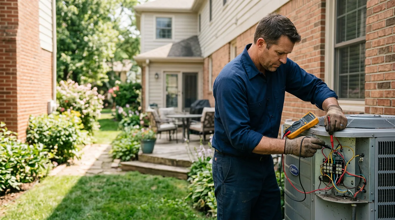 HVAC technician working near Irvine, KY